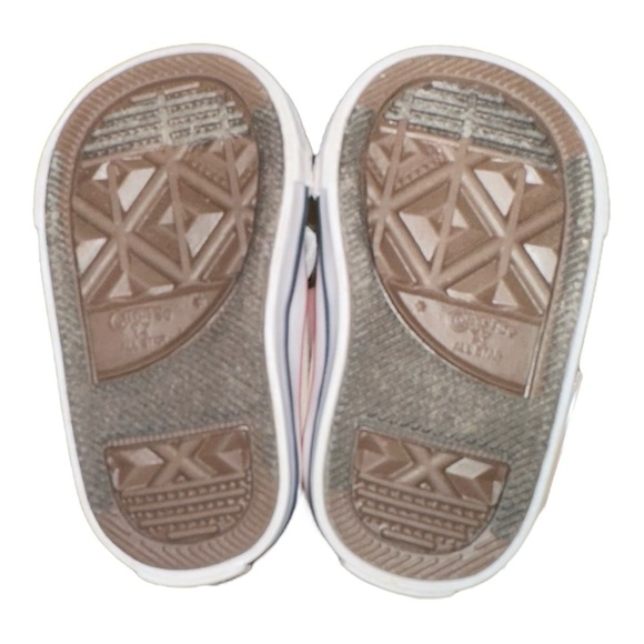 CONVERSE 7J256 OPTICAL WHITE LOW TOP CANVAS CASUAL BABY SHOES. SIZE 2 - Picture 5 of 5
